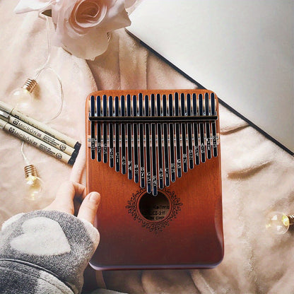 21 Keys Thumb Piano Kalimba set with Tuning Hammer & Accessories - Elegant Acoustic Musical Instrument for Beginners, Includes Storage Bag, Durable Wooden Construction, Perfect Holiday Gift, Musical Instruments