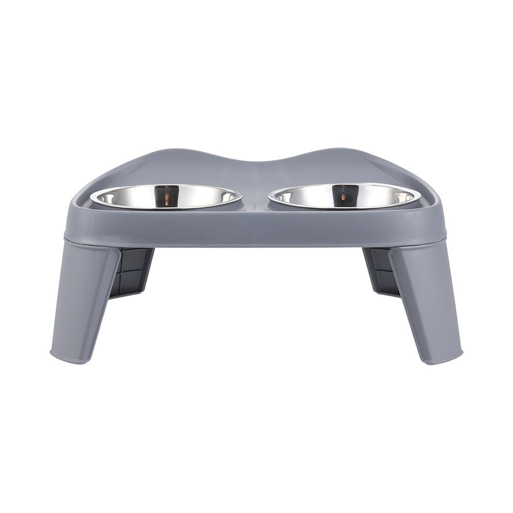 Raised Dog Feeding Station with 2 Stainless Steel Bowls – Adjustable Height Elevated Dog Bowl Stand, Non-Slip Base, Ideal for Large Dogs & Joint Support