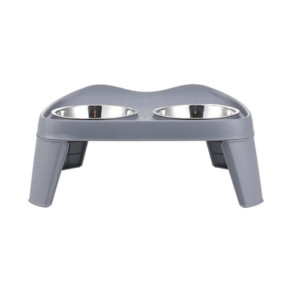 Raised Dog Feeding Station with 2 Stainless Steel Bowls – Adjustable Height Elevated Dog Bowl Stand, Non-Slip Base, Ideal for Large Dogs & Joint Support