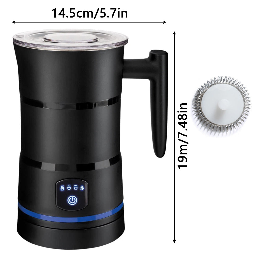 Milk Frother, Milk Frother Electric, 4- in-1 Automatic Milk Frothers, Large Capacity Hot & Cold Milk Foamer, Silent Operation Milk Heater and Warmer for Coffee, Latte, Cappuccino, Chocolate