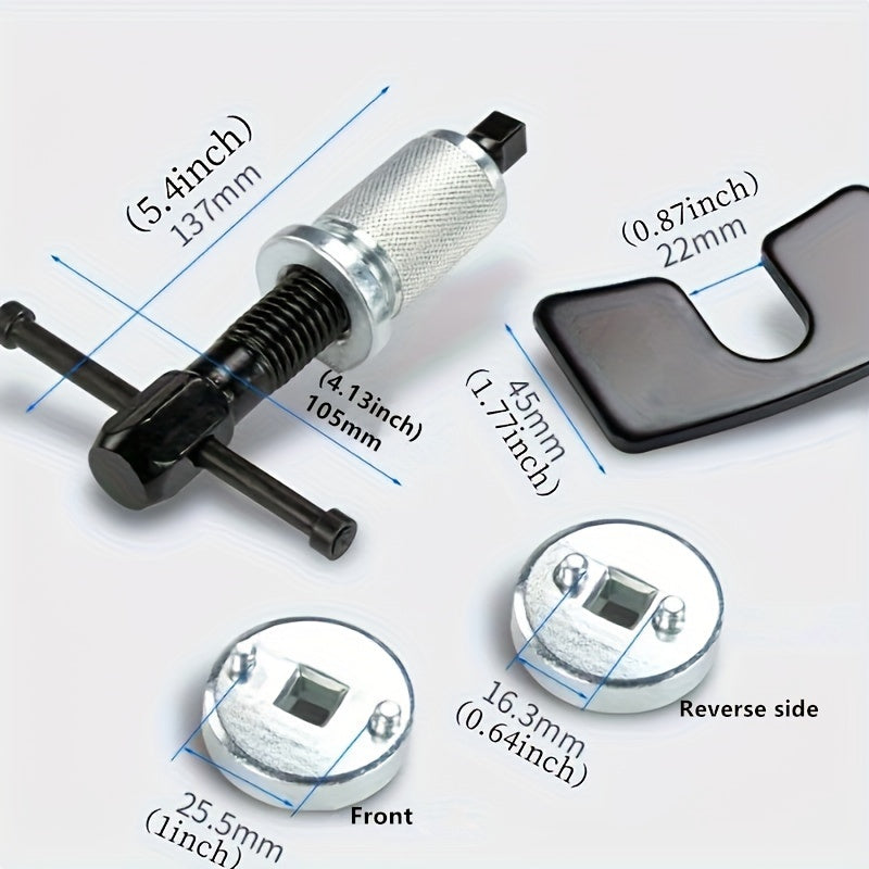1 set of car disc brake repair kit - caliper separator, disc brake piston rewinding tool, piston rewinding disassembly kit, car repair disc brake caliper replacement tool, wheel cylinder pump separator