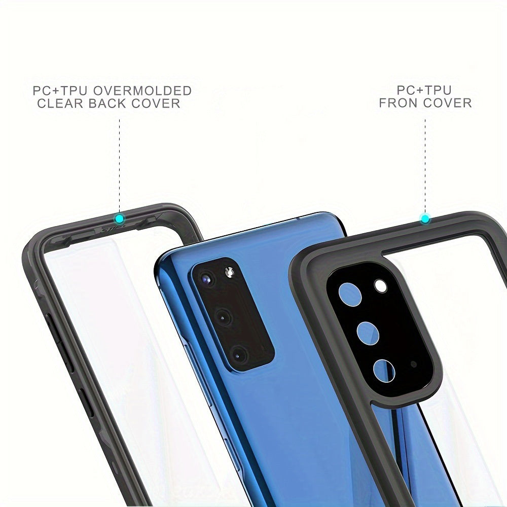 Waterproof Case For Samsung Galaxy S20 FE S20 Plus S20 Ultra 5G IP68 Full Body Protection Shockproof Dustproof Built-in Screen Protector Phone Case