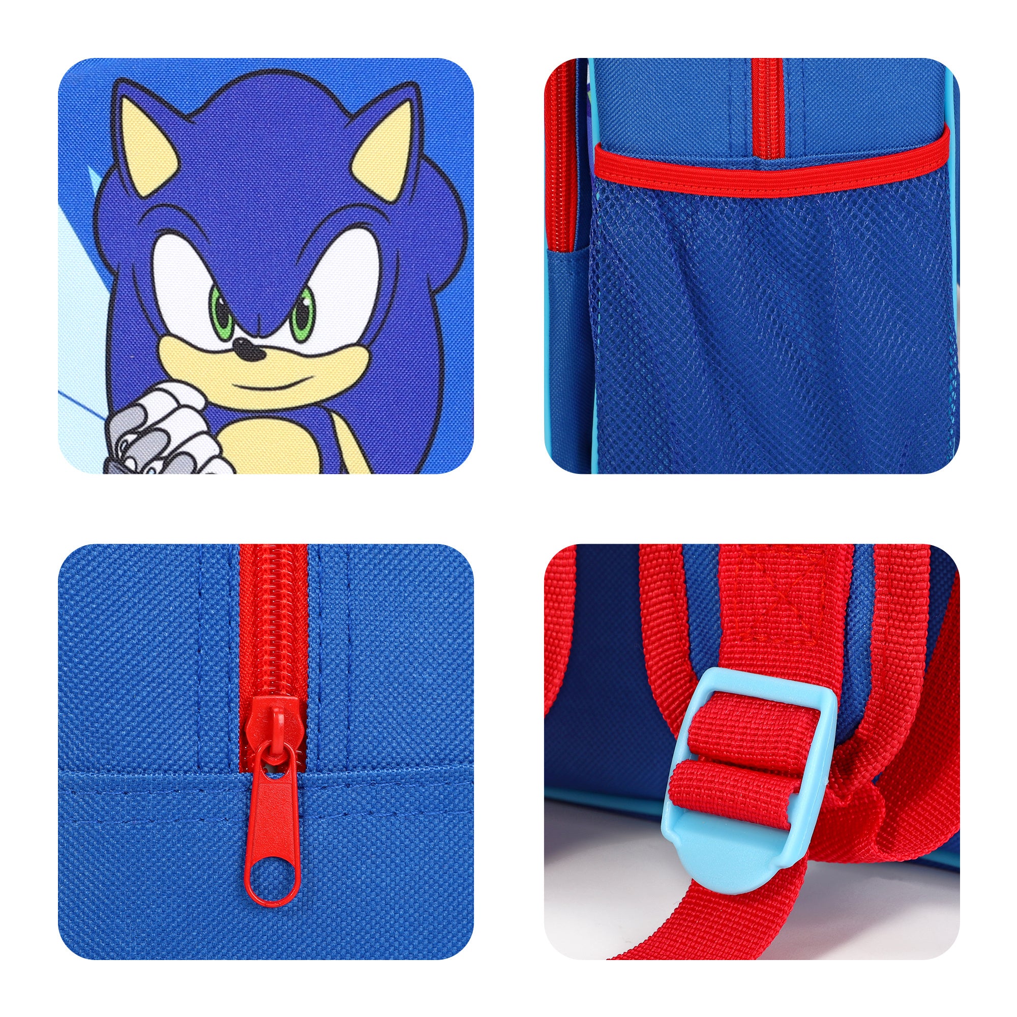 Sonic Prime Children's School Backpack with Mesh Pocket