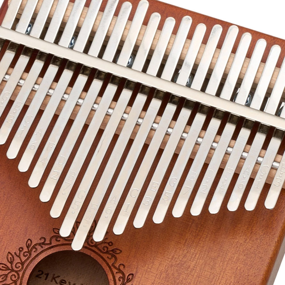 21 Keys Thumb Piano Kalimba with Tuning Hammer & Accessories - Portable Acoustic Musical Instrument for Beginners, Includes Storage Bag, Durable Wooden Construction, Perfect Holiday Gift, Musical Instruments, Anxiety & Stress Relief Instrument