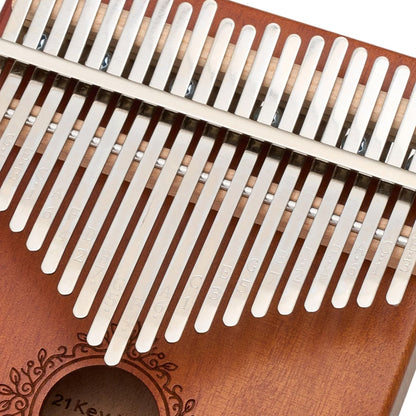 21 Keys Thumb Piano Kalimba with Tuning Hammer & Accessories - Portable Acoustic Musical Instrument for Beginners, Includes Storage Bag, Durable Wooden Construction, Perfect Holiday Gift, Musical Instruments, Anxiety & Stress Relief Instrument