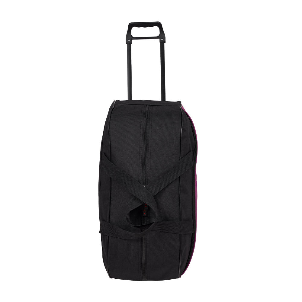 Large Capacity Rolling Travel Bag with Wheels, Lightweight Foldable Luggage Duffel for Weekend Getaways, Business Trips, and Airport Travel, Spacious Carry - on Tote for Packing Essentials