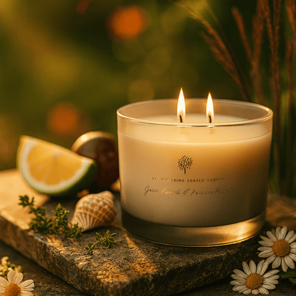 Nicola Spring Scented Candle - 130g/350g - Natural Soy Wax Candles Relaxing Fragrance Gift Set Aromatherapy Candle