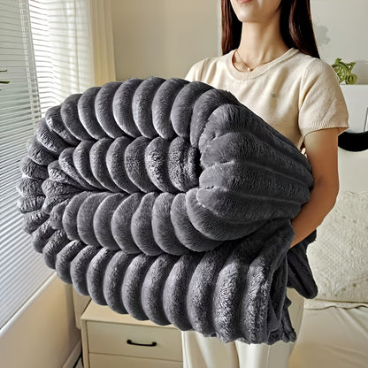 Thick, Soft And Comfortable Blanket, Warm Blanket, Nap Blanket, Air Conditioning Blanket, Office Outdoor Camping Gift Blanket, Suitable for All Seasons, New Year'S Gift Blanket