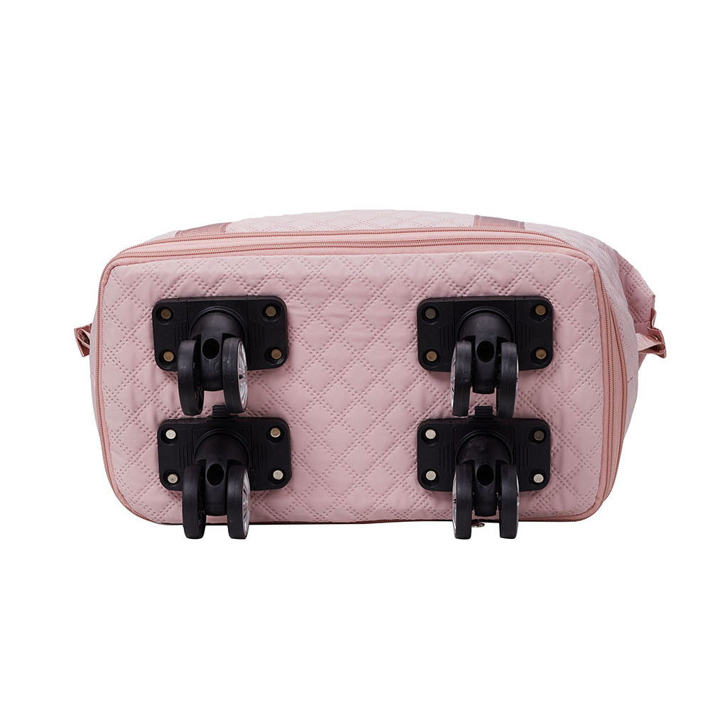 Travel Bag, Multifunctional Luggage Bag, Expandable Luggage Suitcase, Carry on Bag, Rolling Duffle Bag with Detachable Wheels, Travel Essentials Bag, Large Capacity with Zipper Closure, Ideal for Fitness, Yoga, and Everyday