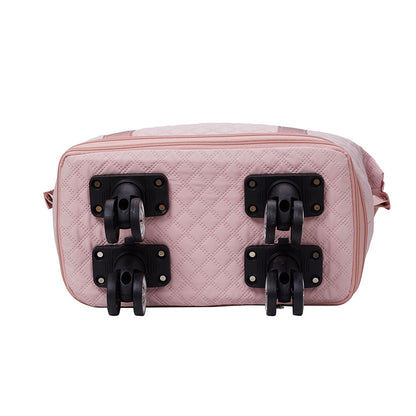 Travel Bag, Multifunctional Luggage Bag, Expandable Luggage Suitcase, Carry on Bag, Rolling Duffle Bag with Detachable Wheels, Travel Essentials Bag, Large Capacity with Zipper Closure, Ideal for Fitness, Yoga, and Everyday