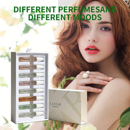 LASTAR Perfume Gift Set, Featuring 8 Pocket Perfumes of Each, a Collection of Fresh And Fragrant Long-Lasting Scents for Women, with a Variety of Woody, Fruity, And Floral Aromas, an Essential Item for Home And Outings