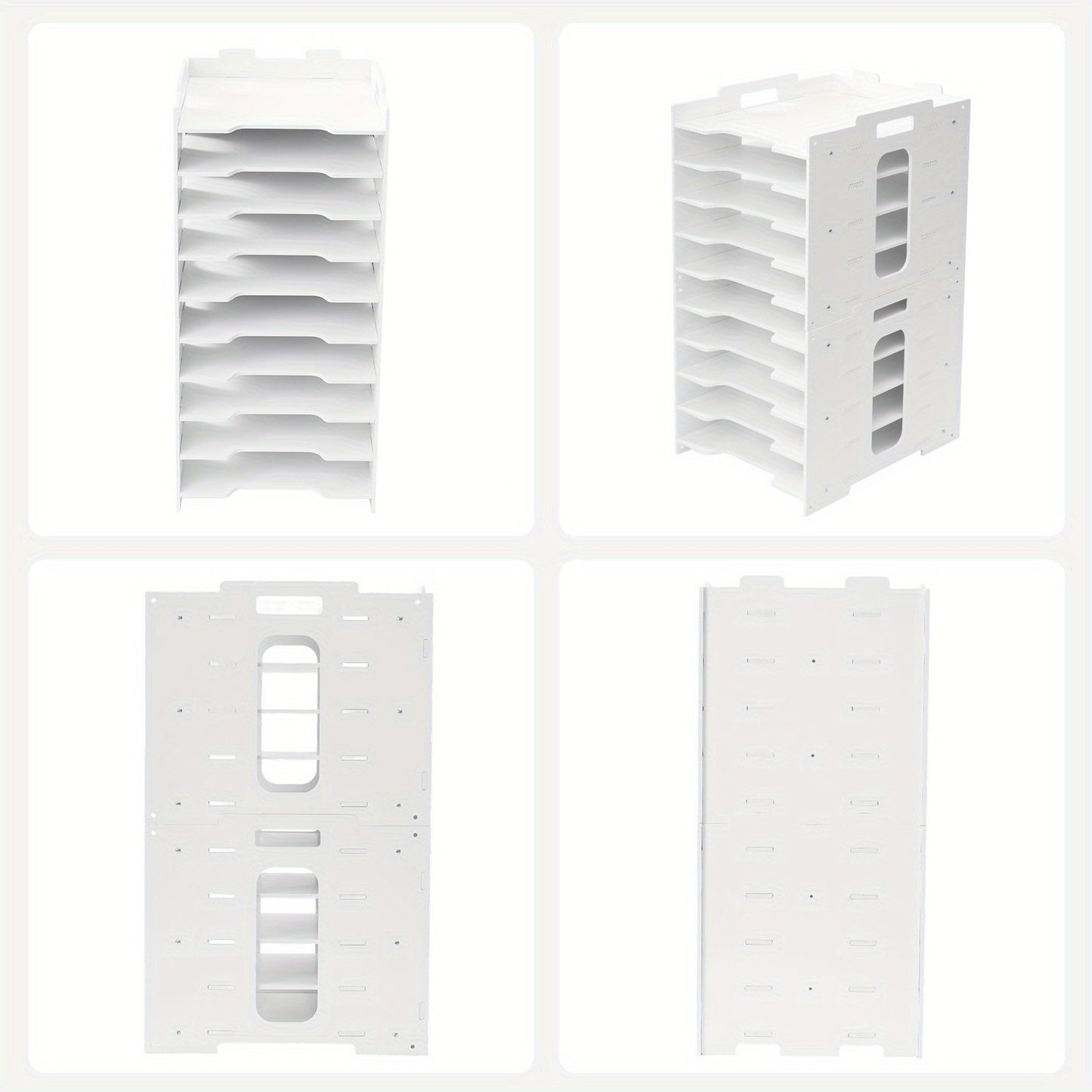 Desktop 5-Tier / 7-Tier / 10-Tier File Organizer — Designed Specifically for Storing A4 Documents; an Ideal Choice for Use at Home, in The Office, Or on Campus