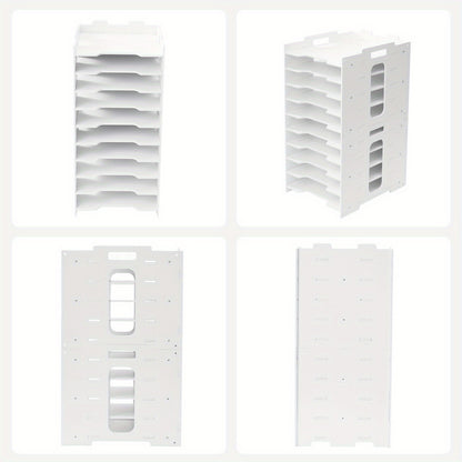 Desktop 5-Tier / 7-Tier / 10-Tier File Organizer — Designed Specifically for Storing A4 Documents; an Ideal Choice for Use at Home, in The Office, Or on Campus