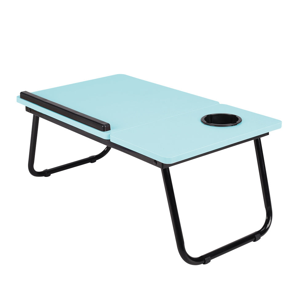 Laptop Computer Desk Portable Foldable Notebook Table Tablet Stand 5-Position Adjustable Tilt Height Over Sofa Tables With Cup Holder Bed Table Lazy Desk Reading Study Desk Breakfast Tray Knee Table 23.05*12.8*9.45 Inches