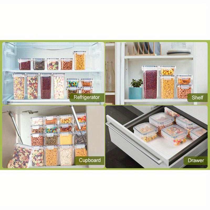Pantry Canisters with Labels - Mixed-Size Set Options