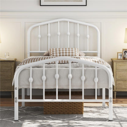 arched metal platform bed frame - lifestyle setting 5