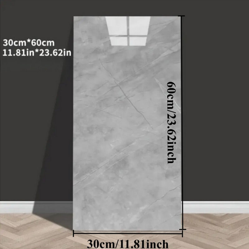 20/24/40pcs Waterproof Self-Adhesive Marble Wall Tile Stickers - Peel & Stick PVC/PE Foam Tiles with Contemporary Straight Puzzle Pattern, Washable & Removable for Bathroom, Kitchen, Living Room Home Decor, Vinyl Stickers Waterproof, Bathroom Renovations,