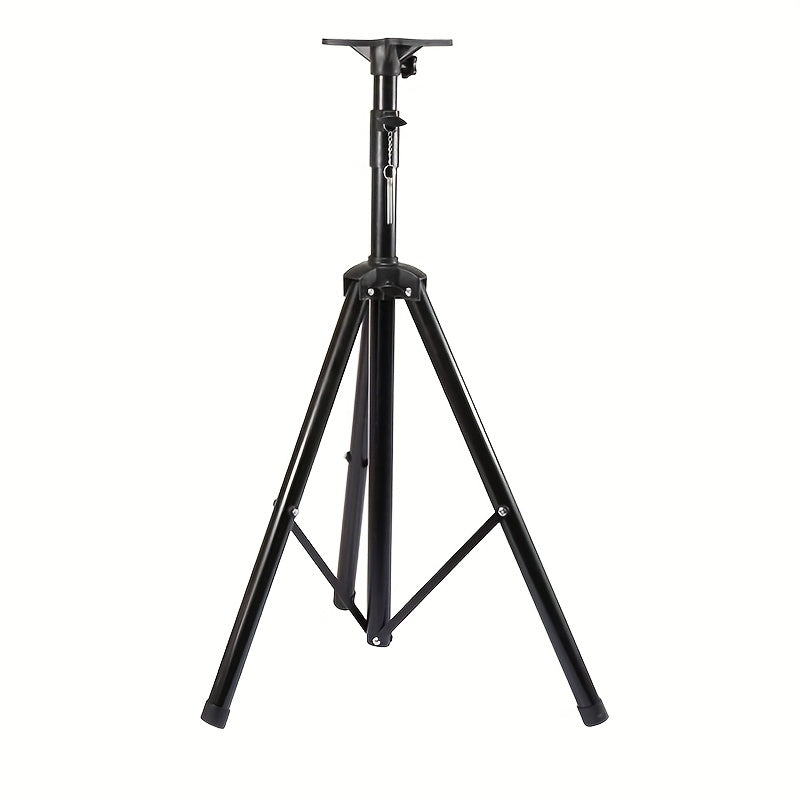 1x Heavy-Duty Foldable PA Speaker Stand Tripod with Adjustable Height 90-180cm (35-70.9"), 50kg/110lbs Capacity, 35mm Pole Mount - Sturdy Metal-Like Iron, Non-Slip Base for DJ/Live Sound Equipment, Studio Monitors & Stage Speakers