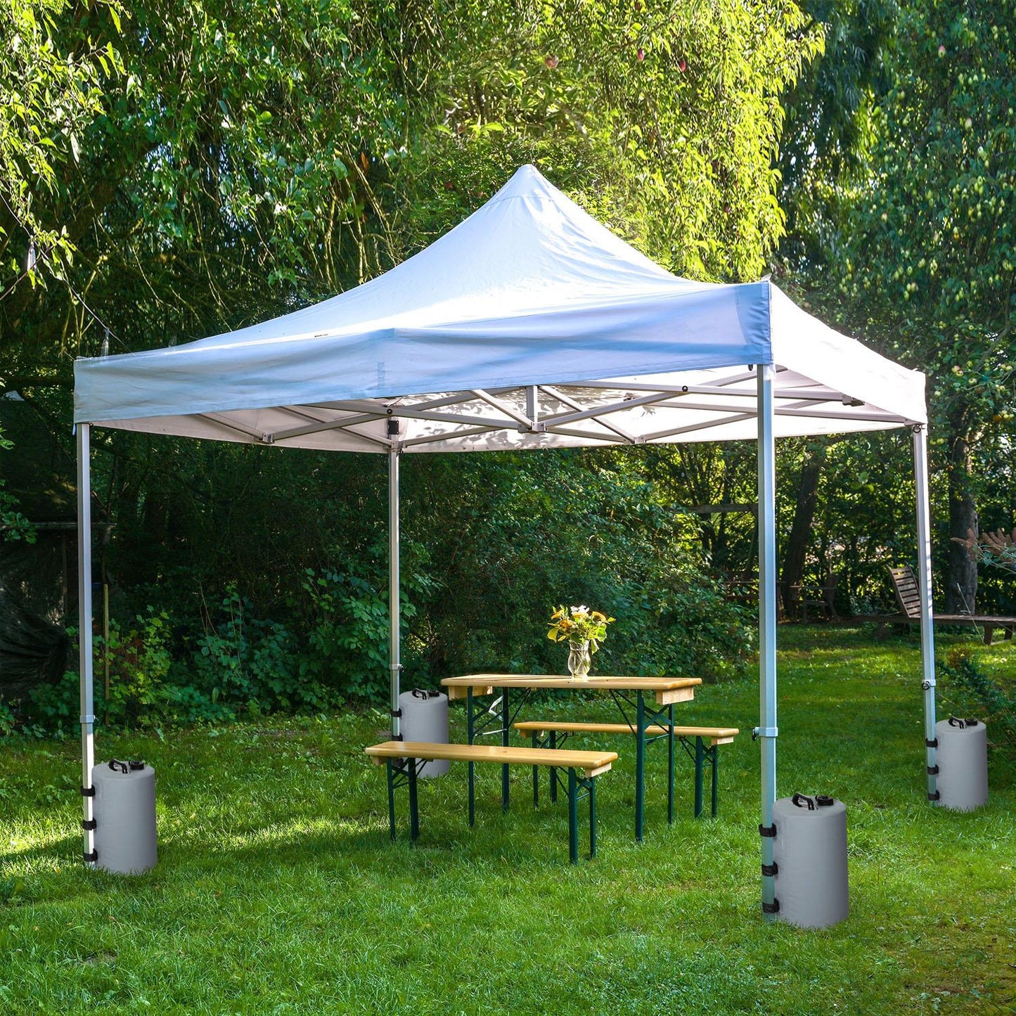 4 Pack Gazebo Water Weights Bags, 10L Durable Windproof and Portable Weights for Outdoor Tents, Canopies, Shelters, Easy to Fill Sand or Water Weights for Stability, Heavy Duty Weight Bags for Gazebos, Camping, Patios, Event Shelters, Weather Resistant An