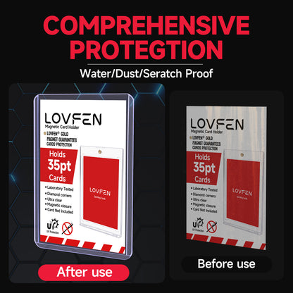 LOVFEN 200/400/1000/2000ct 7.62cm x 10.16cm Top Loads for Cards- 35pt Premium Hard Plastic Card Protectors, Plastic Card Sleeves, for Trading Baseball Game Sports Collectible Card
