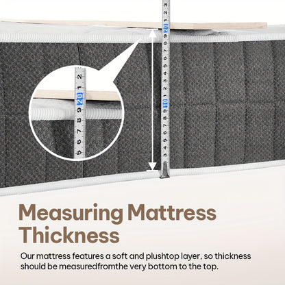 20Cm Medium-Firm Spring Hybrid Double Mattress with Silent Innerspring And Pocket Springs for Comfortable Sleeping, All Sizes - Single/Small Double/Double, Mattress in a Box, Christmas Bedroom Furniture | Timeless Bedroom Style