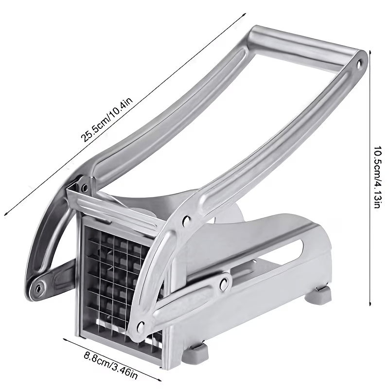 Stainless Steel Fruit Cutter, Vegetable Cutter, French Fry Cutter, French Fry Chopper, Potato Slicer, Vegetable Chopper, Onion Chopper, Food Chopper, Chop Potatoes Carrots Cucumbers, Kitchen Supplies, Kitchen Gadgets, Kitchen Additions