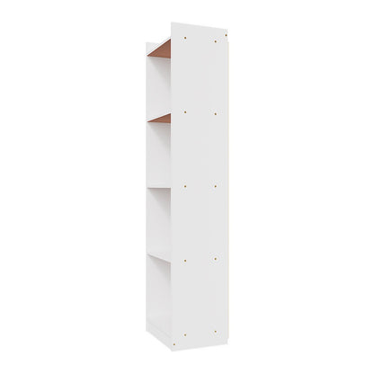 5-Tier Slim Storage Shelf Narrow Bookcase Organiser for Hallway Entryway Living Room & Office – Freestanding Corner Floor Cabinet Open Shelving Unit Easy Assembly