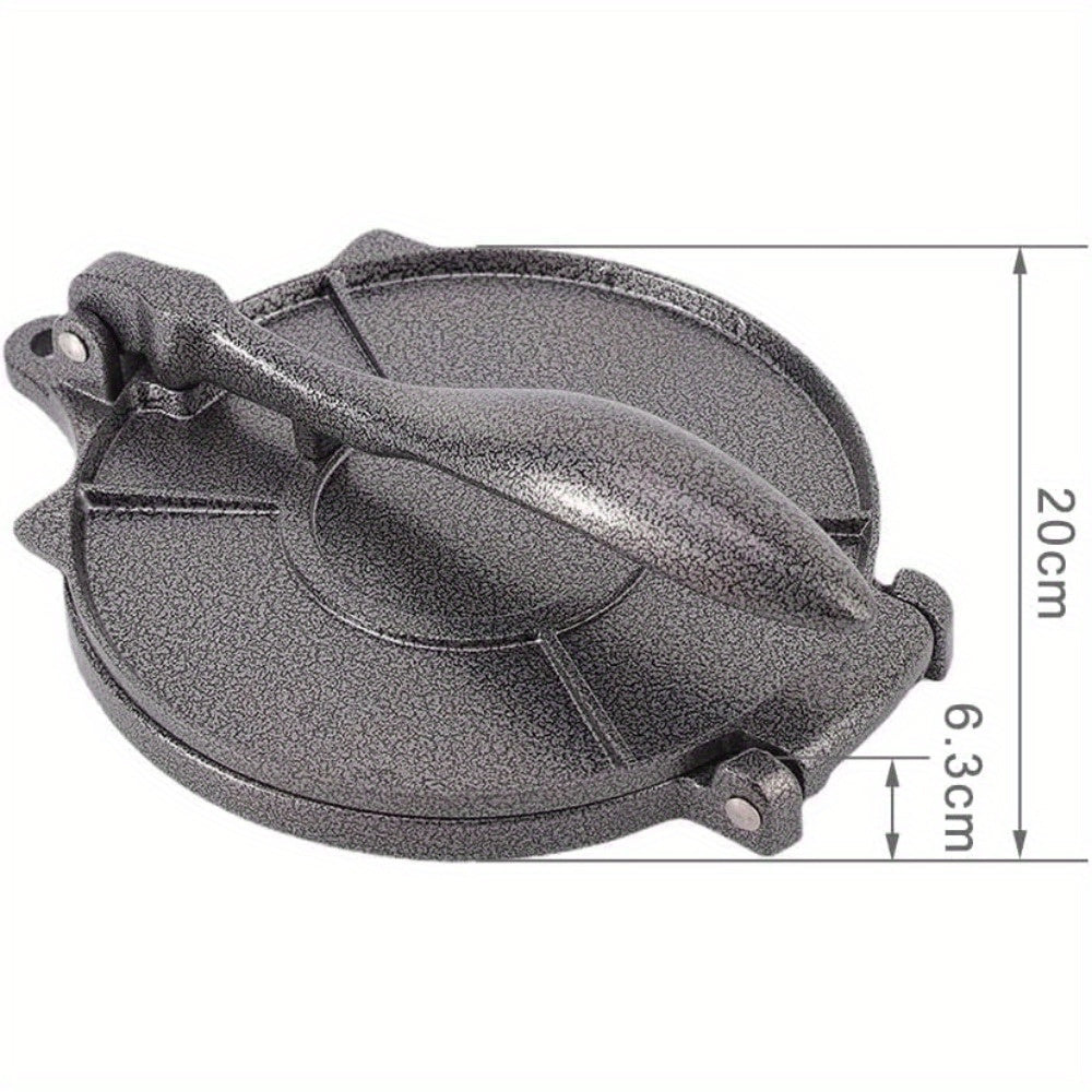 8" Aluminum Tortilla Press Ideal for Flour Tortillas & Pie Crusts Perfect for Home Kitchen Black
