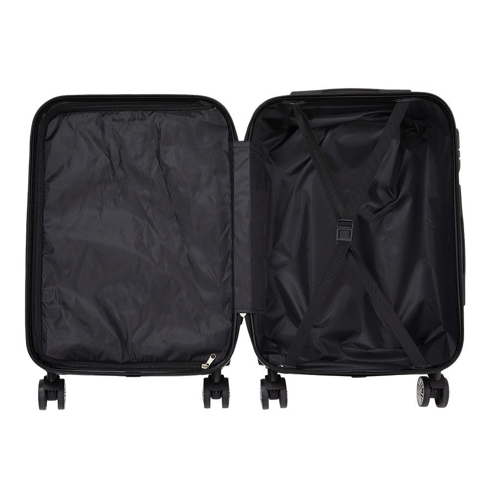 Hardshell Carry-On Suitcase 20 Inch with 360° Spinner Wheels – Lightweight Durable Rolling Travel Luggage, Stylish Wave Pattern Cabin Case for Business Trips & Weekend Getaways, Men & Women