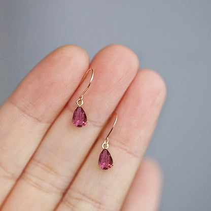 Handmade Earrings, Anti-Allergic, S925 Silver, French Palace Noble, Easy, Light Luxury, Classic, Water Drop, Temperament, Versatile Ear Hooks
