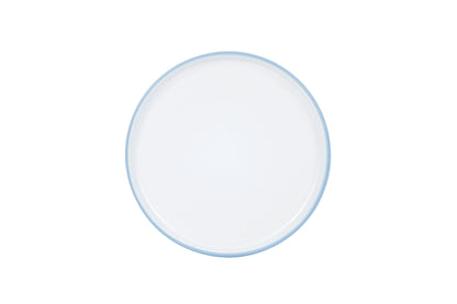 *** NEW *** Waterside 16pcs Pastel 2tone Blue Stoneware Dinner Set; 4 Dinner Plates, side Plates, Deep Bowls and Mugs