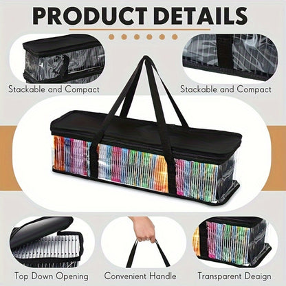 Clear PVC Zippered Media Storage Case - Durable & Protective for CDs, Blu-ray Discs, Movies, VHS Tapes, Video Games, Books, Music - Dust & Moisture Resistant Organizer, Trunks