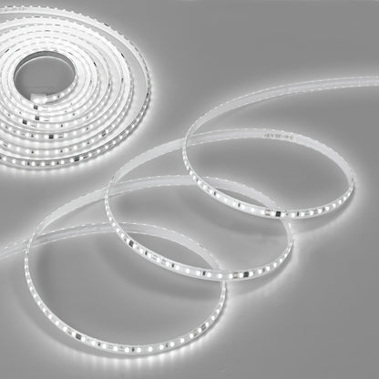AC 220V 230V LED Strip Lights, 120leds/m 7W/meter Flexible Indoor Lighting Lamp, Led Ribbon Adhesive High Brightness, White Or Warm White For Kitchen, Garden, Home Room Decoration, With UK Power Plug And Switch