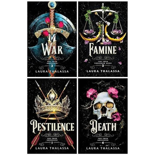 The Four Horsemen Series By Laura Thalassa 4 Books Collection Set (Pestilence, War, Famine & Death)