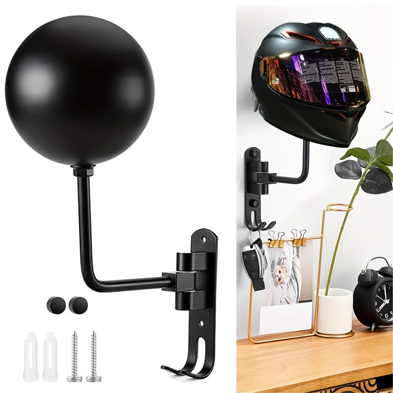 Motorcycle Helmet Rack Holder Hat Display Stand Wall Mount Hook Hanger