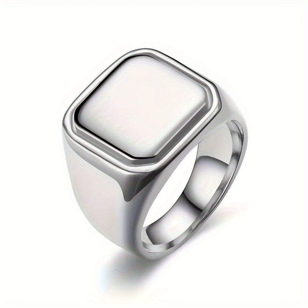 Custom Engraved Stainless Steel Ring, Personalized Engraving of Words, Letters, Names, Date, The Perfect Gift for Loved Ones on Valentine'S Day And Christmas, Graduation Season, Mother'S Day, Father'S Day