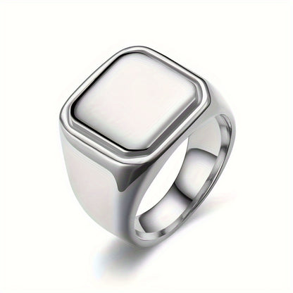 Custom Engraved Stainless Steel Ring, Personalized Engraving of Words, Letters, Names, Date, The Perfect Gift for Loved Ones on Valentine'S Day And Christmas, Graduation Season, Mother'S Day, Father'S Day