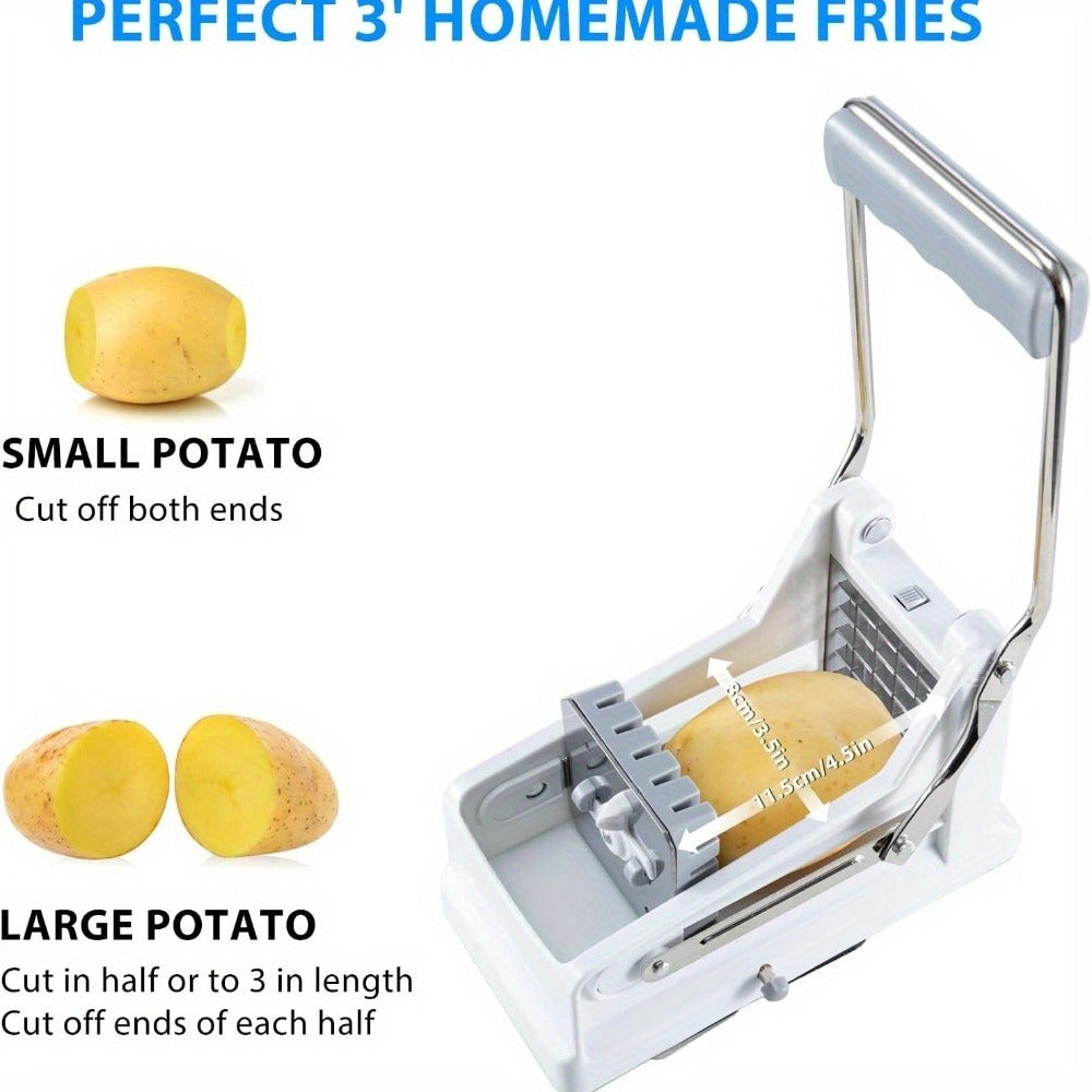 Chipper Potato Slicer with 2 Blade Options, Suction Base for Safe and Easy