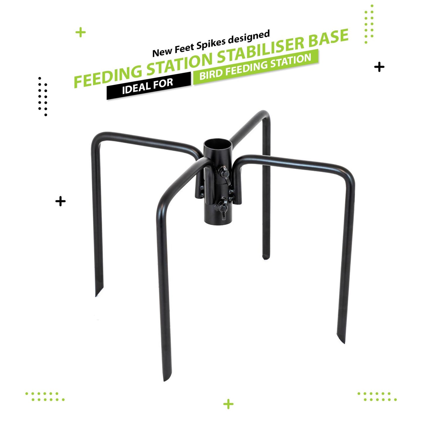 Wild Bird Feeding Station with Feeders Water & Seed Tray Perfect for Gardens Outdoor Feeder Table Ground Spike Base
