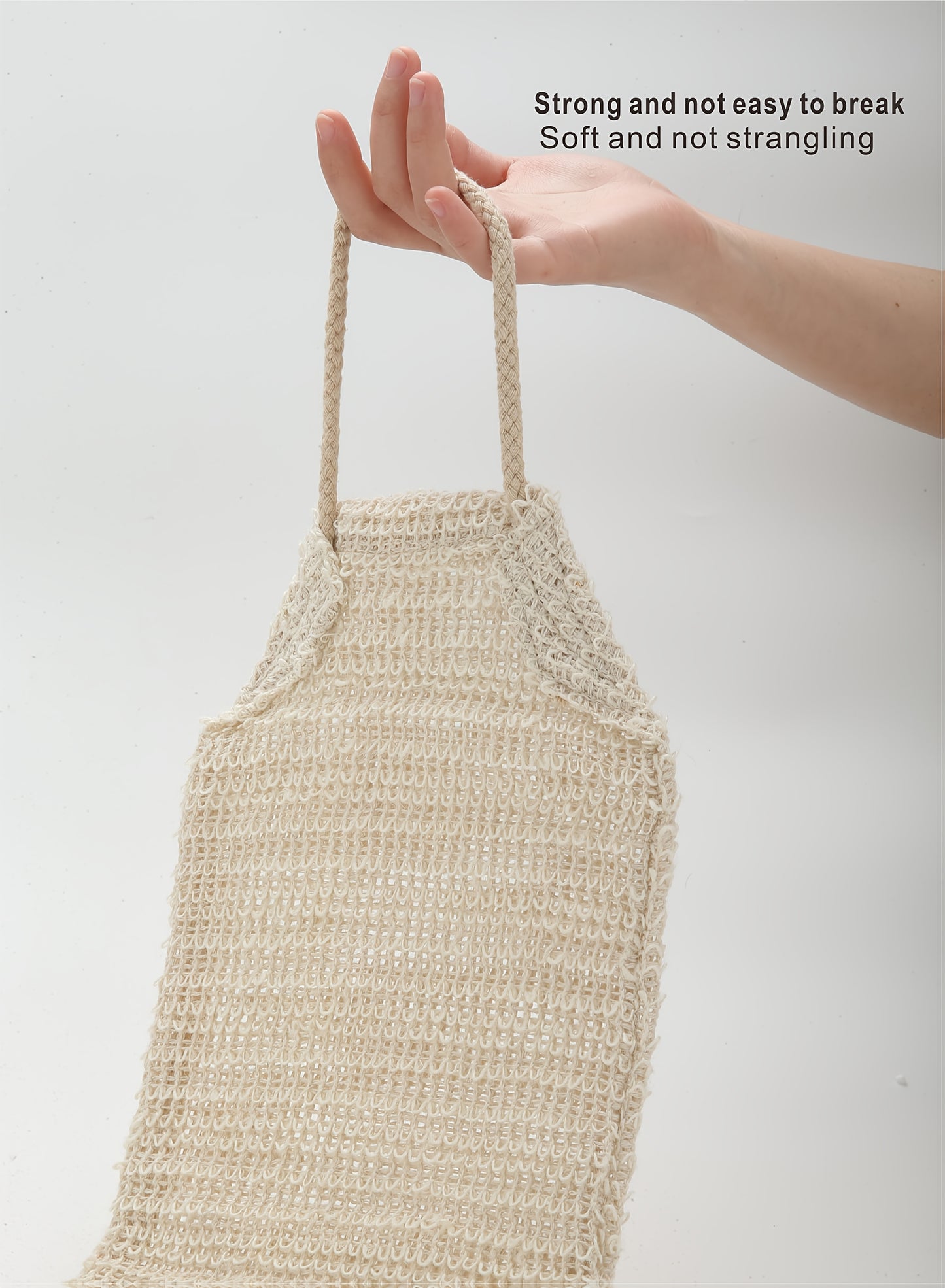 Exfoliating Back Scrubber with Dual-Sided Handles for Deep Skin Cleansing and Massage, Linen Blend Loofah Towel, Strong Back Scratcher for Itch Relief and Skin Cleansing, Special Offer, Fast Super Foaming, One Size Fits All, Unisex