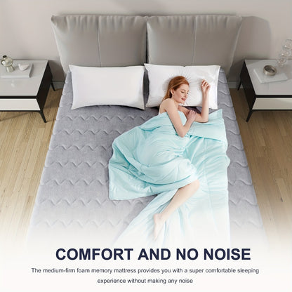 Hybrid Mattress 23cm 9 Inch Pocket Spring & Memory Foam | Medium Firm | Motion Isolation | Single Small Double Double King | Grey | Compressed Box Delivery