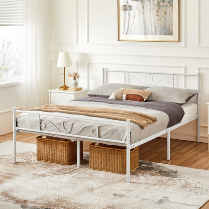 Costoffs Bed Frame, Mattress Foundation, Metal-framed Bed, Bed Frame with Headboard, No Box Spring Needed, Hassle-Free Assembly, Non-slip Mattress Foundation, Under-bed Storage Space