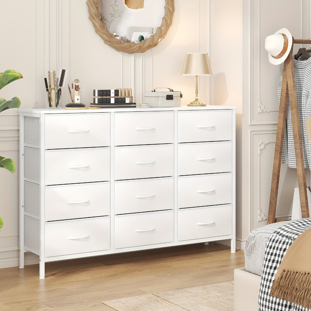 twelve-drawer fabric storage chest - alternate angle 2