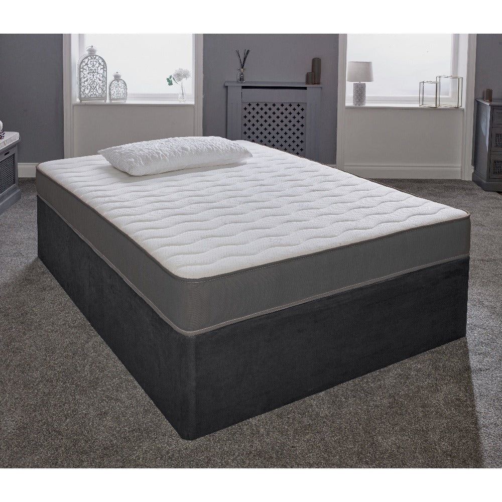 Hybrid Spring Mattress 18CM Deep Memory Foam Open Coil Kids Single Double King All Sizes UK Made BS7177