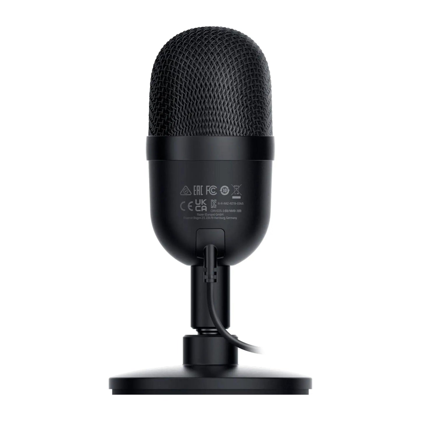Razer Seiren Mini Condenser USB Microphone for Streaming, Podcasts & Video Calls | Ultra-Compact Desktop Microphone with Super Cardioid Characteristic | Integrated Shock Mount & Stand | Plug-And-Play Via USB | Clear Voice Recording Without Interference