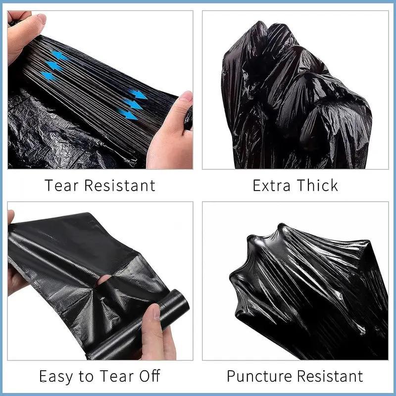 50 Heavy Duty Refuse Sack | Black | 72x85 cm | 75 L | Kitchen Bin Liners | Bin Liner | Bin Bags | Strong Waste Bags | Dustbin Bags Strong House Use