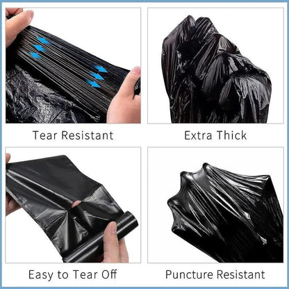50 Heavy Duty Refuse Sack | Black | 72x85 cm | 75 L | Kitchen Bin Liners | Bin Liner | Bin Bags | Strong Waste Bags | Dustbin Bags Strong House Use