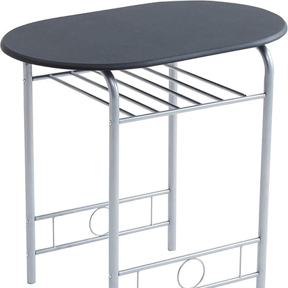 Dining Table and Chairs Set Metal Wood Effect Kitchen Table Dining Chairs