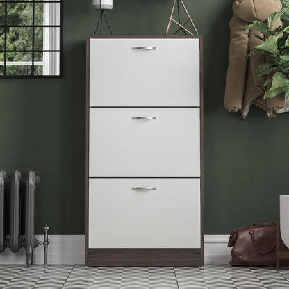 Vida Designs 3 Drawer Shoe Cabinet Shoe Rack Hallway Shoe Storage Cupboard