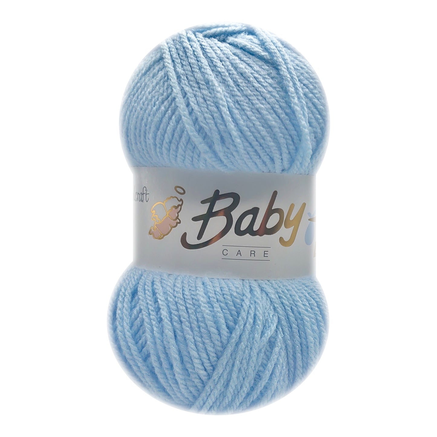 Woolcraft - Baby Care Double Knitting Yarn - 2 or 5 Pack of 100g Balls of 100% Acrylic Yarn - 13 Colours Available - Aqua, Beige, Baby Blue, Oyster, Denim, Lilac, Mint, Peach, Baby Pink, Rouge, Silver, White or Lemon - Perfect for Knitting or Crochet